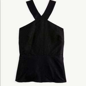 Ann Taylor Factory Linen Blend Halter Top